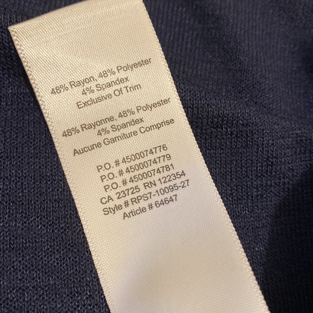 Wilfred Deep Aritzia Blue Short Sleeve Top. Size S - Picture 6 of 7